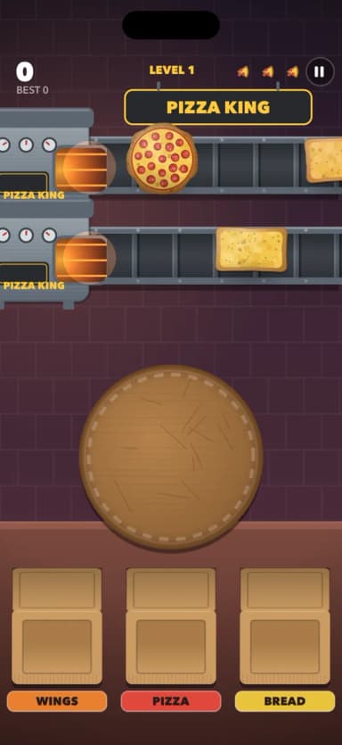 The advanced shift, with two conveyor belts and three boxes